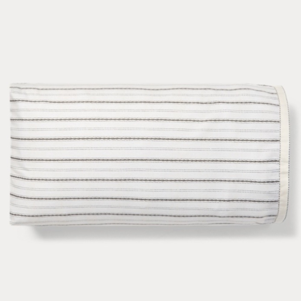 Ralph Lauren Taylor Striped Gray White Standard Pillowcases Set of 2